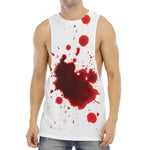 Blood Splashed Print Men's Muscle Tank Top