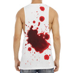 Blood Splashed Print Men's Muscle Tank Top