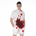 Blood Splashed Print Men's Rompers