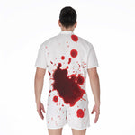 Blood Splashed Print Men's Rompers