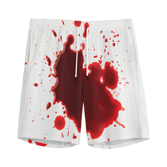 Blood Splashed Print Men's Sports Shorts