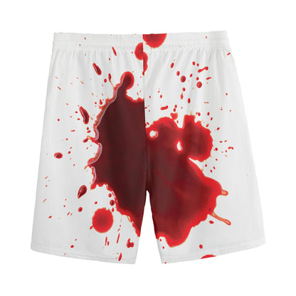 Blood Splashed Print Men's Sports Shorts