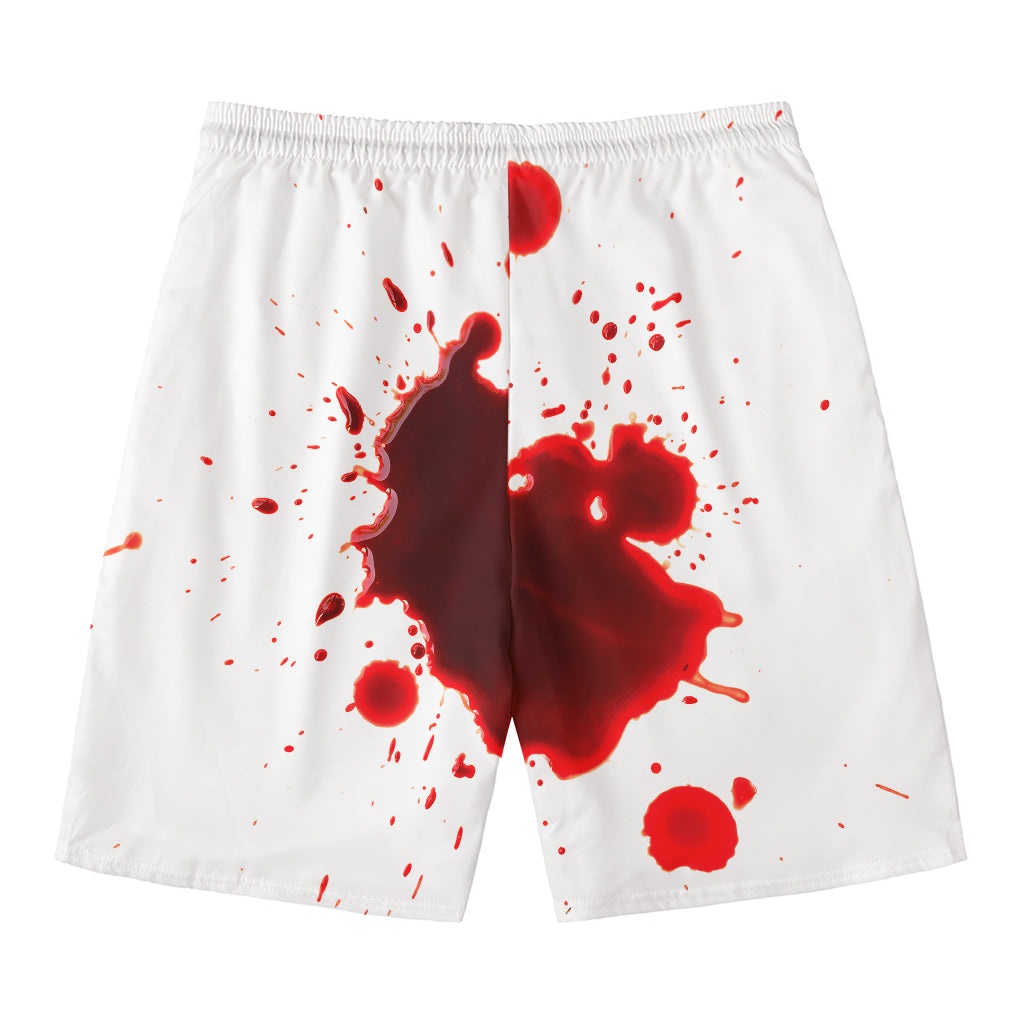 Blood Splashed Print Men's Swim Trunks