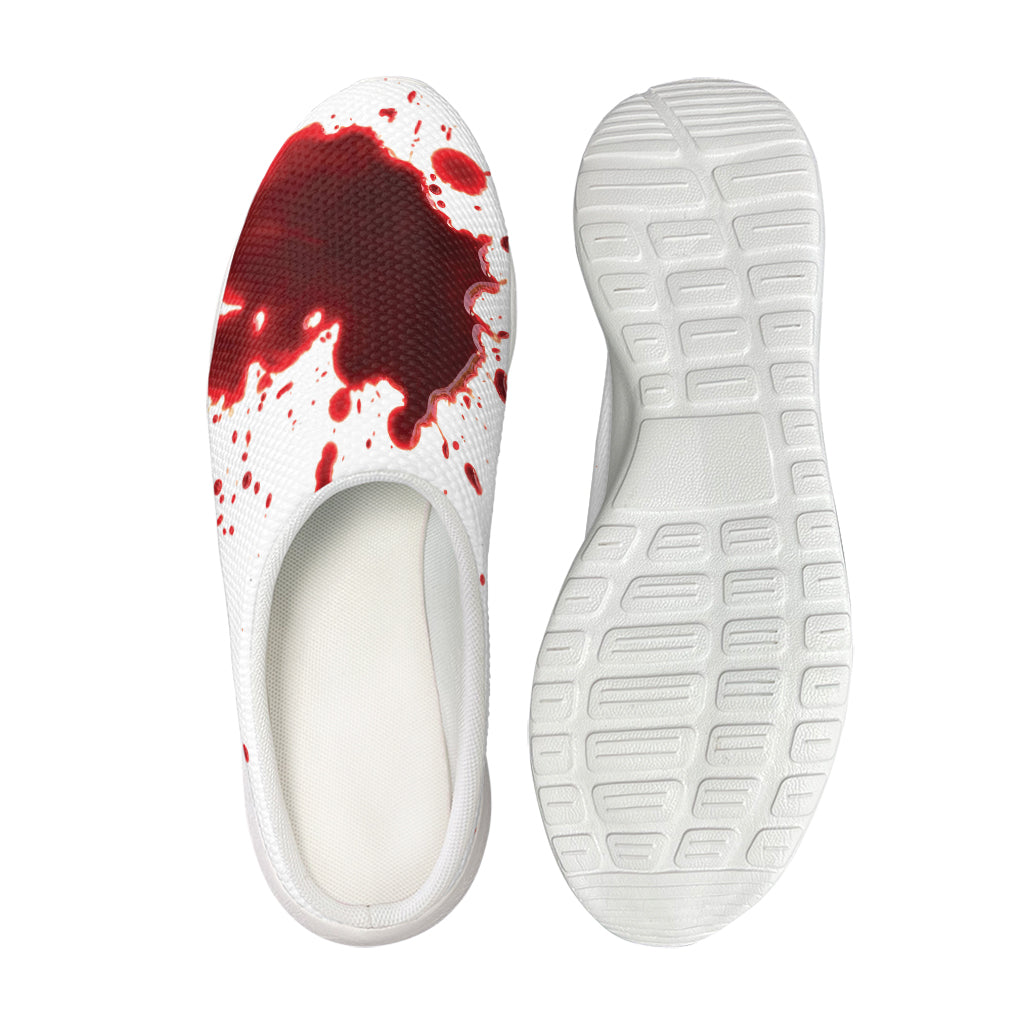 Blood Splashed Print Mesh Casual Shoes