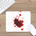 Blood Splashed Print Mouse Pad