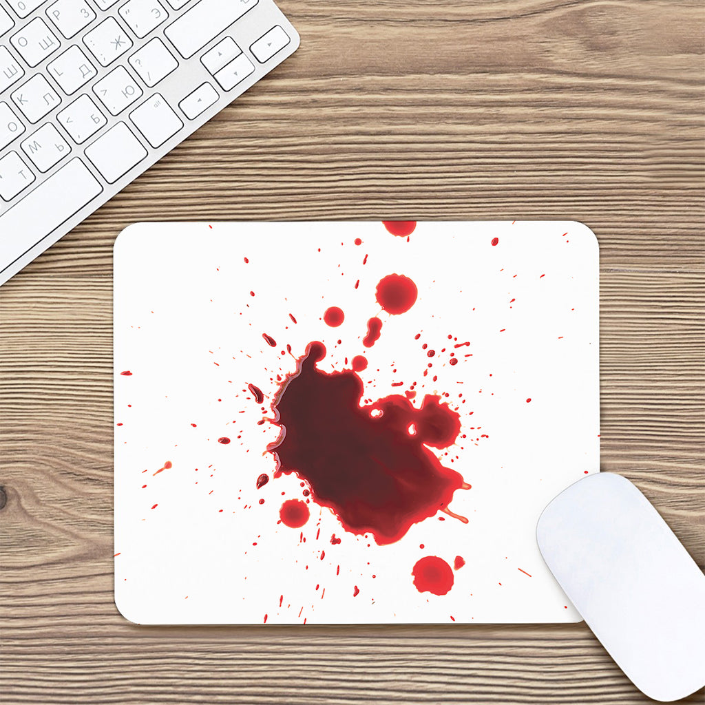 Blood Splashed Print Mouse Pad