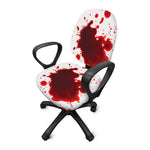 Blood Splashed Print Office Chair Cover
