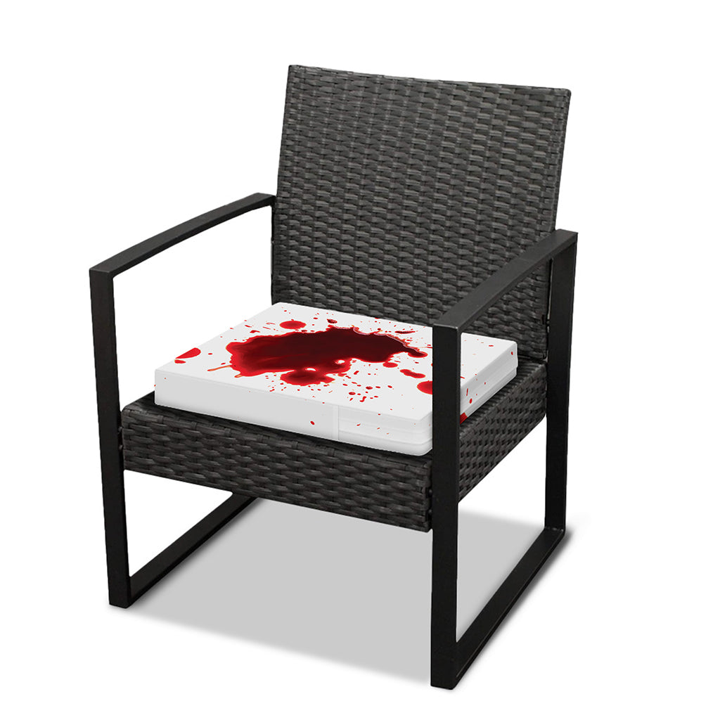 Blood Splashed Print Outdoor Seat Cushion Cover