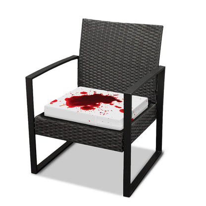 Blood Splashed Print Outdoor Seat Cushion Cover