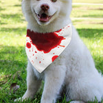 Blood Splashed Print Over The Collar Dog Bandana
