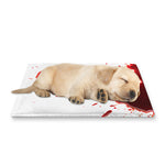 Blood Splashed Print Pet Cooling Mat Cover