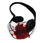 Blood Splashed Print Pet Sling Carrier