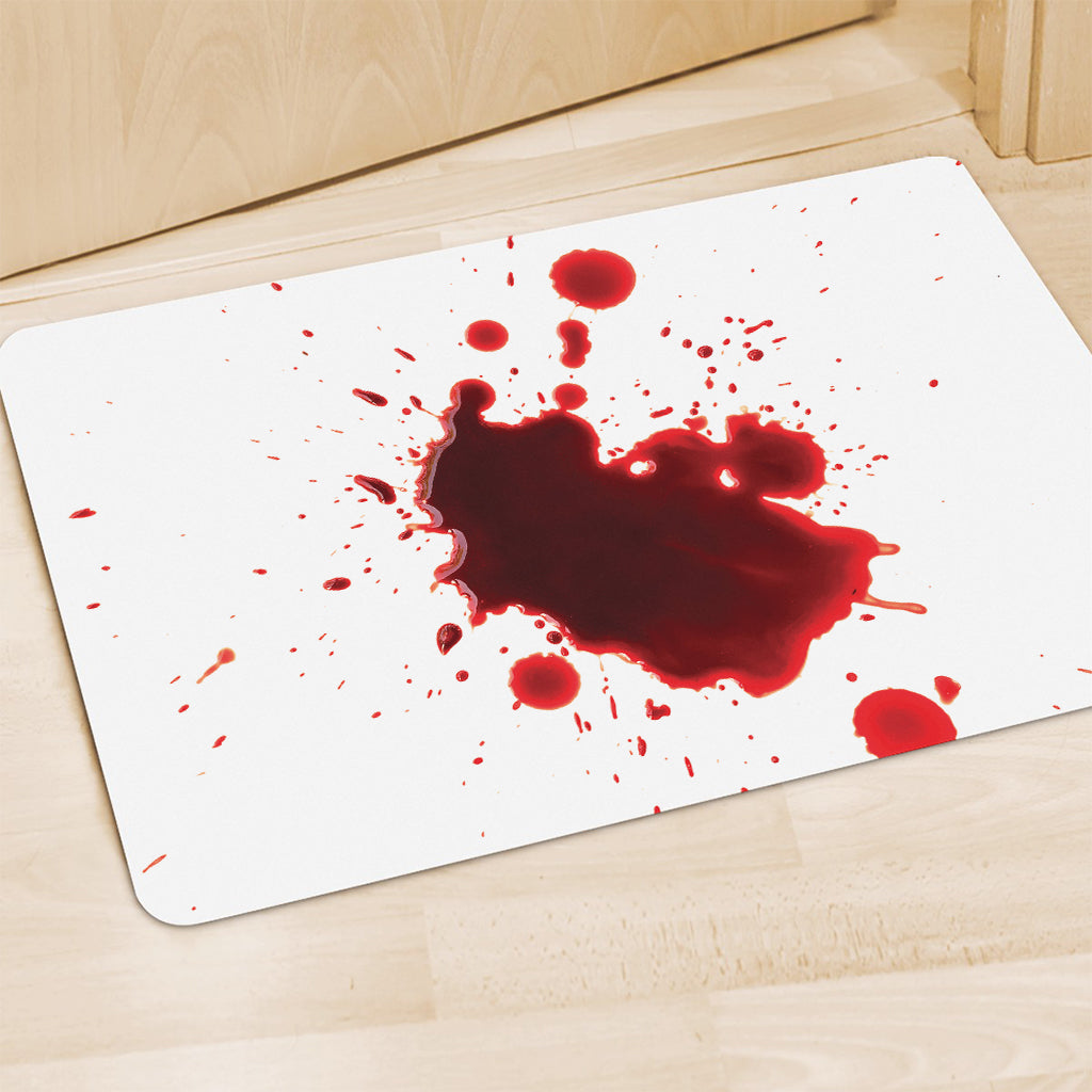 Blood Splashed Print Polyester Doormat