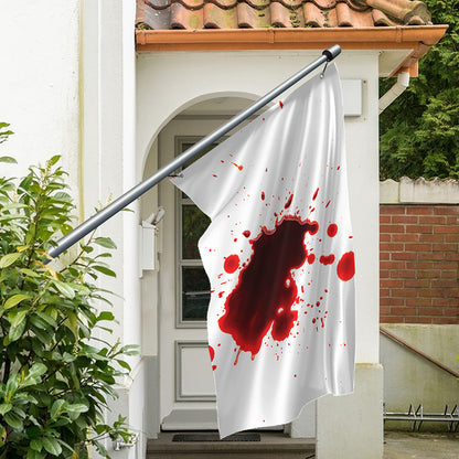 Blood Splashed Print Polyester Flag