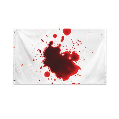 Blood Splashed Print Polyester Flag