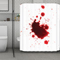 Blood Splashed Print Polyester Shower Curtain