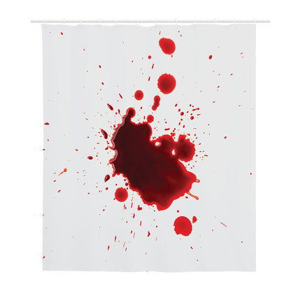 Blood Splashed Print Polyester Shower Curtain