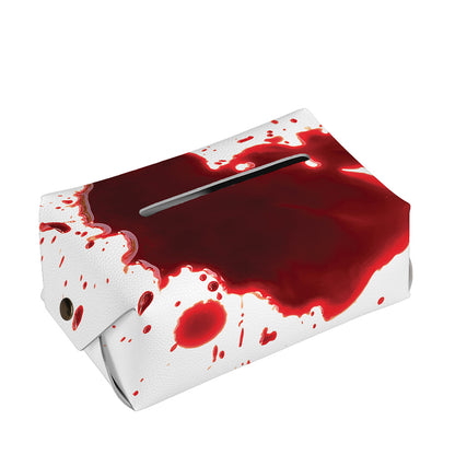 Blood Splashed Print Rectangle Tissue Box Cover