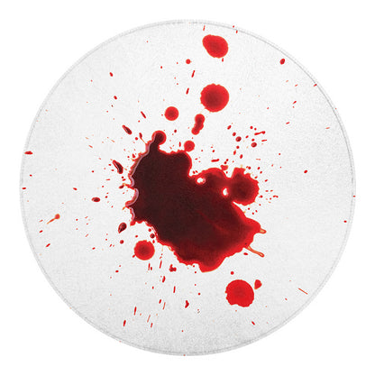 Blood Splashed Print Round Blanket