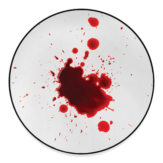 Blood Splashed Print Round Floor Mat