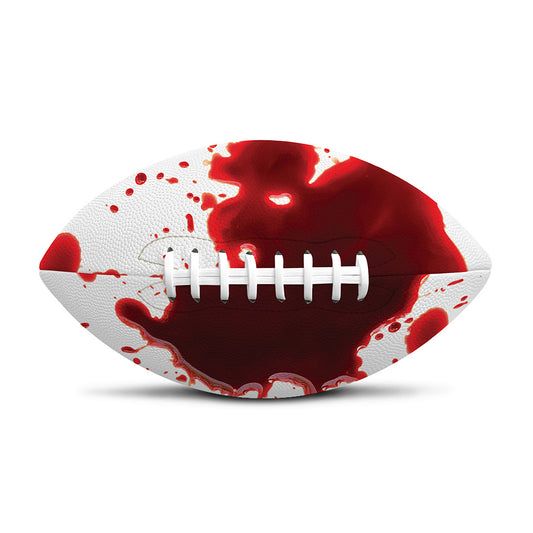 Blood Splashed Print Rugby Ball