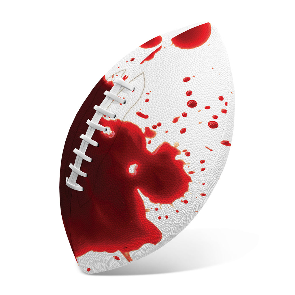 Blood Splashed Print Rugby Ball