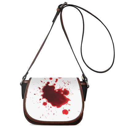 Blood Splashed Print Saddle Bag