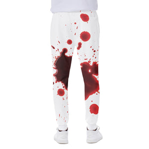 Blood Splashed Print Scuba Joggers