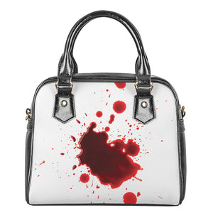 Blood Splashed Print Shoulder Handbag