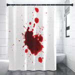 Blood Splashed Print Shower Curtain