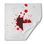 Blood Splashed Print Silk Bandana