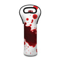 Blood Splashed Print Single Neoprene Wine Tote