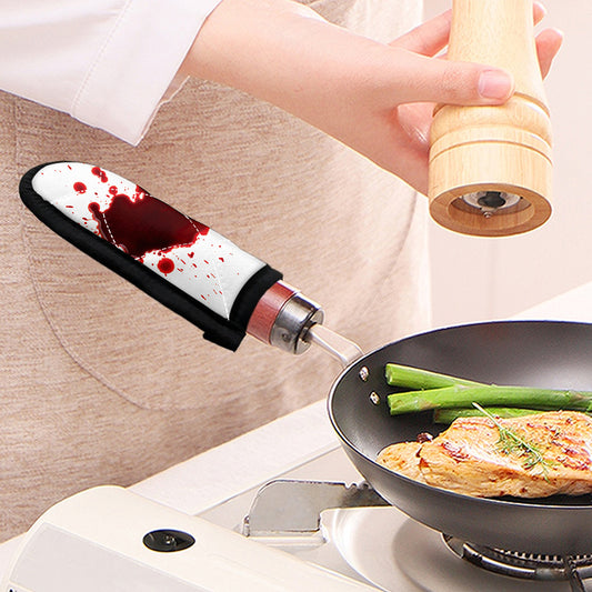 Blood Splashed Print Skillet Handle Cover