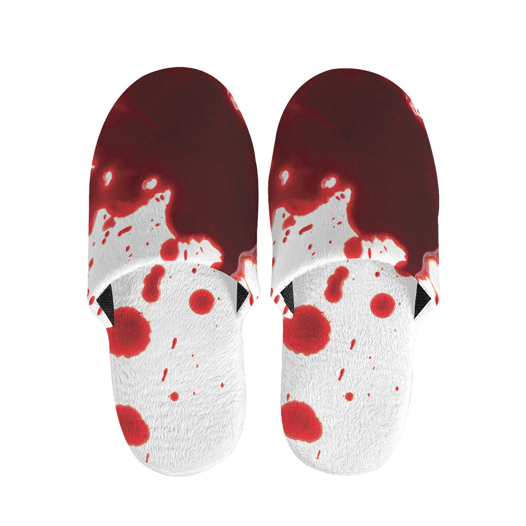 Blood Splashed Print Slippers