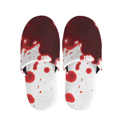 Blood Splashed Print Slippers