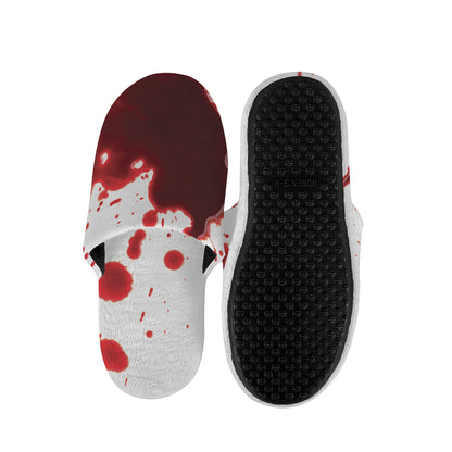 Blood Splashed Print Slippers