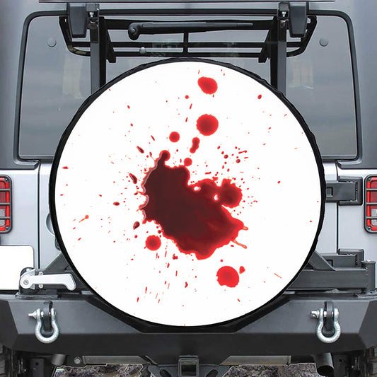 Blood Splashed Print Tire Cover