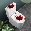 Blood Splashed Print Toilet Lid And Tank Cover Set