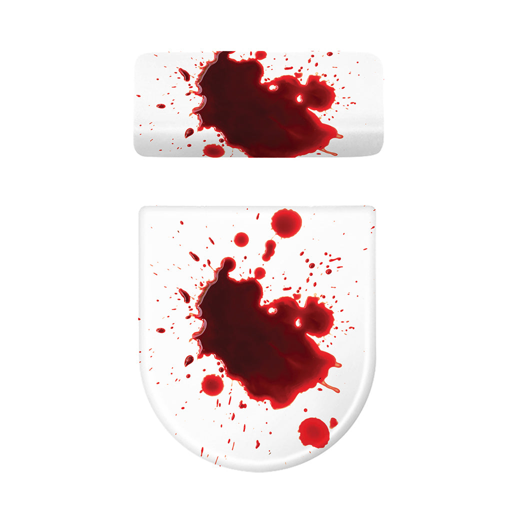 Blood Splashed Print Toilet Lid And Tank Cover Set