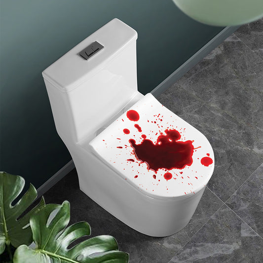 Blood Splashed Print Toilet Lid Cover