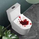 Blood Splashed Print Toilet Lid Cover