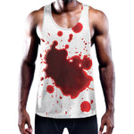 Blood Splashed Print Training Tank Top