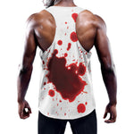Blood Splashed Print Training Tank Top