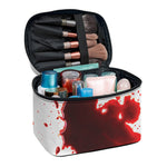 Blood Splashed Print Travel Makeup Bag