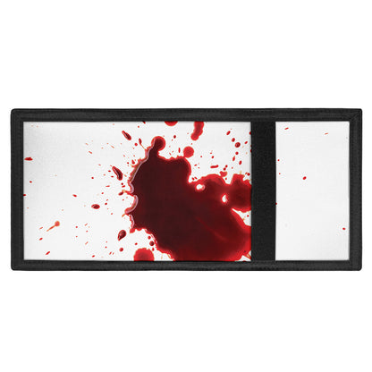 Blood Splashed Print Trifold Wallet