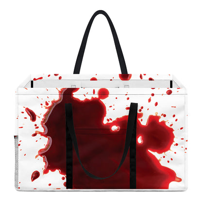 Blood Splashed Print Utility Tote Bag