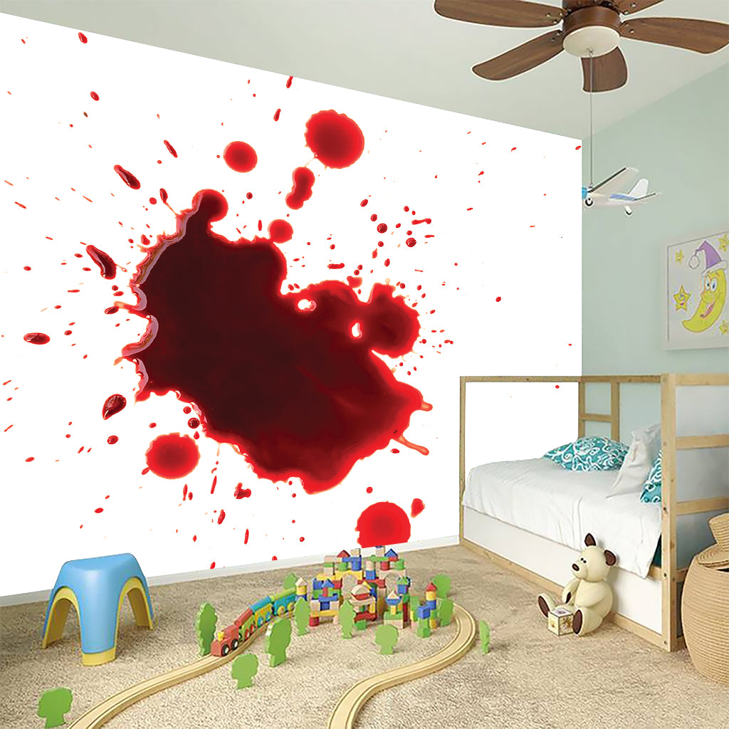 Blood Splashed Print Wall Sticker