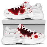 Blood Splashed Print White Chunky Shoes