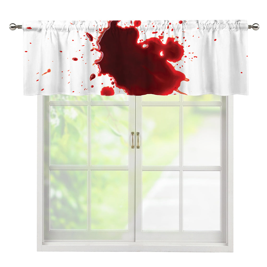 Blood Splashed Print Window Valance