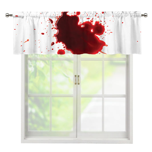 Blood Splashed Print Window Valance